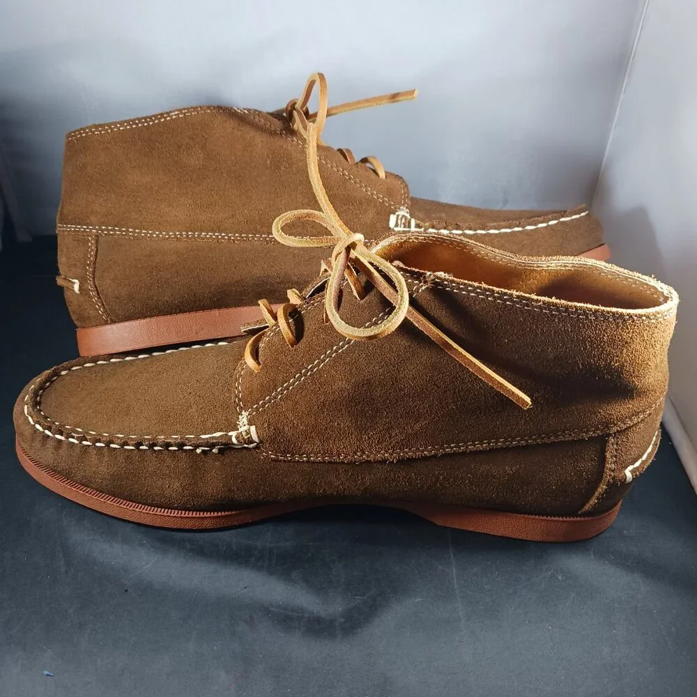 Lands' End Brown Suede Chukka Boots Men's size 10M